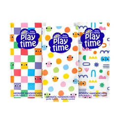Комплект трипластови сухи кърпички Baby Crema Play Time, Фигури, 6 бр